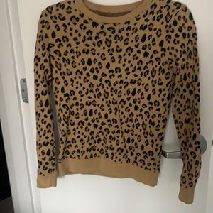 Cheetah J Crew sweater